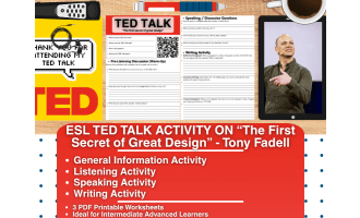 ESL TED Talk Activity - The First Secret for Great Design - Tony Fadel