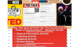 ESL TED Talk Activity - The Transformative power of Classic Music