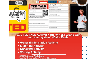 ESL TED Talk Activity - What's wrong with our food system