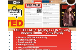 ESL TED Talk Activity Worksheets - Living beyond limits - Amy Purdy