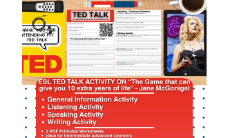 ESL TED Talk - The Game that can give you 10 extra years of life