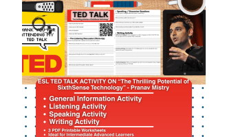 ESL TED Talk - The Thrilling Potential of SixthSense Technology