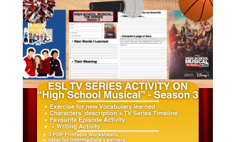 ESL TV Series Activity - High School Musical: The Series - Season 3