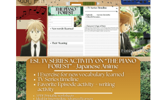 ESL TV Series Activity - The Piano Forest - Season 1 - Japanese Anime
