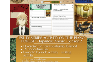 ESL TV Series Activity - The Piano Forest - Season 2 - Japanese Anime