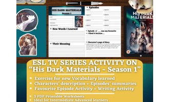 ESL TV Series Activity Worksheets on "His Dark Materials" - Season 1