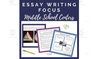 Essay Writing Focus | Interactive Centers for Middle School