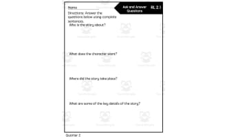 Essential Standards Quick Check: 2nd Quarter Reading
