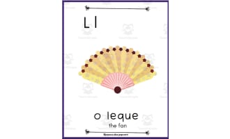 European Portuguese/ English Alphabet Letters Posters - Letra L