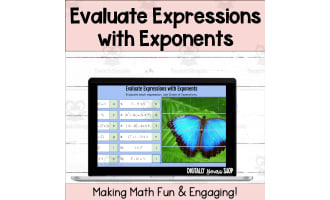 Evaluate Expressions with Exponents Self-Checking Digital Activity