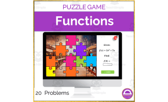 Evaluating Functions Mystery Picture Digital Activity