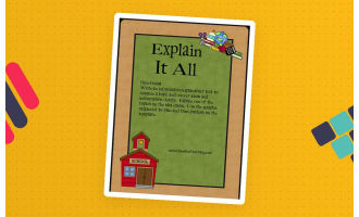 Explain It All Informative Explanatory Writing Activity
