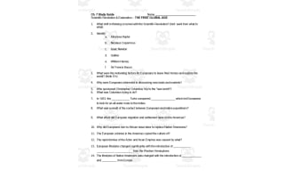 Exploration Study Guide