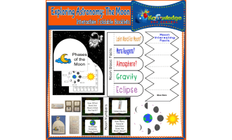 Exploring Astronomy: The Moon Interactive Foldable Booklets - EBOOK