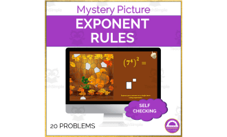 Exponent Rules Mystery Picture | Fall Themed