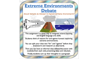 Extreme Environments: Integrated Middle School Science and ELA Debate Activity