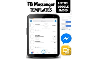 Facebook Messenger Template (Editable on Google Slides)