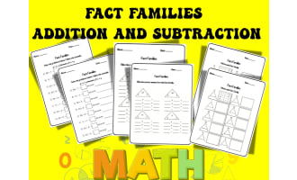 Fact Families Worksheets | Multiplication & Division Math Practice