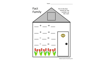 Fact Family Worksheet