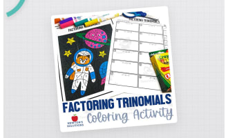Factoring Trinomials – Colour by Number Worksheet