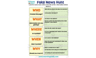 Fake News Hunt Activity