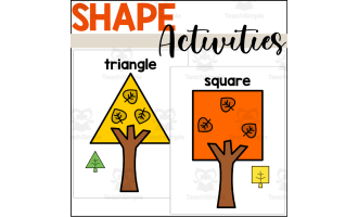 Fall 2D Shapes Sorting Mats