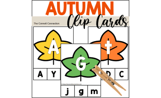 Fall Alphabet Clip Cards