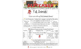 Fall Animals | Reading Activity Packet