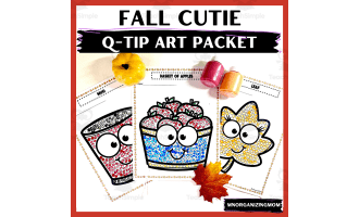 Fall Cutie Q-Tip Art Packet