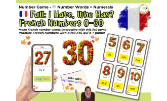 Fall French Number Game – “J’ai, qui a ?” 0–30