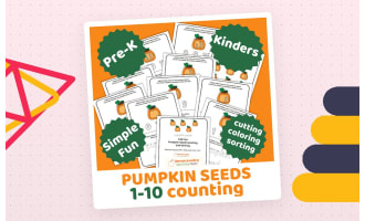 Fall Fun - Pumpkin Seed Counting 1-10