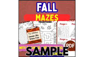 Fall Maze: 1 Page Sample (PDF)