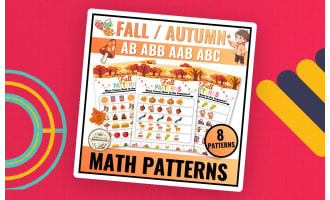 Fall Patterns Math for Preschool and Kindergarten