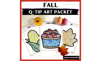 Fall Q-Tip Art Packet