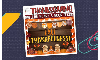 Fall Thankfulness! Bulletin Board and Door Decor Crafts: Autumn Ideas