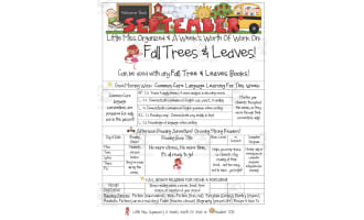 Fall Trees & Leaves | Reading Activity Packet