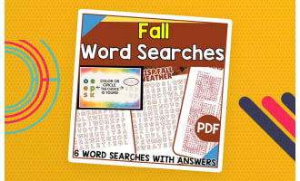 Fall Word Searches (PDF)