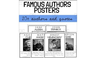 Famous Authors Posters Pack