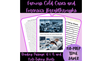 Famous Cold Cases and Forensics Breakthroughs Reading Passage