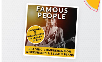 Famous People & Celebrities Biography - ESL Reading Passage & Worksheets