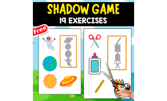 FANTASTIC SHADOW GAME FOR KIDS | 19 PAGES