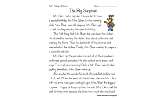 Fantasy and Reality Reading Comprehension Worksheet
