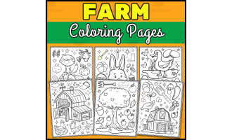 Farm Animal Coloring Pages - 24 Printable Coloring Sheets For Kids