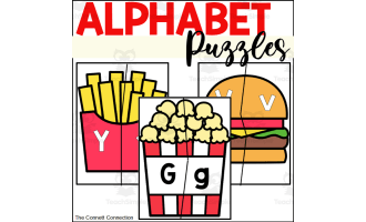 Fast Food Alphabet Puzzles