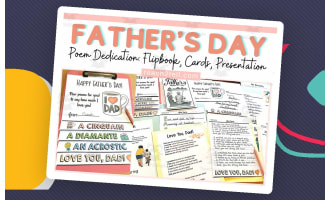 Fathers Day Activities Printable Card Poems Bulletin Board Display