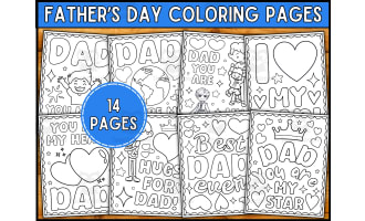 Father's Day Coloring Pages for Kids | Quotes Coloring Pages