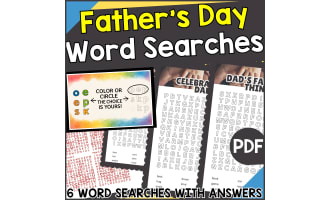 Father's Day Word Searches (PDF)