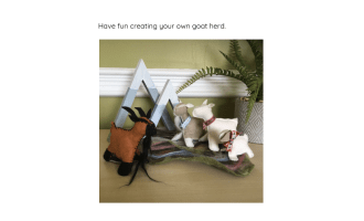 Felt Goat Pattern