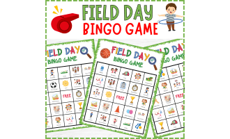 Field Day Bingo Games, Fun No Prep End of the Year activities
