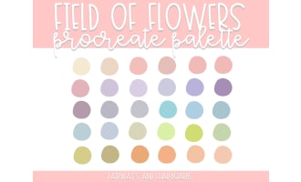Field of Flowers Procreate Color Palette